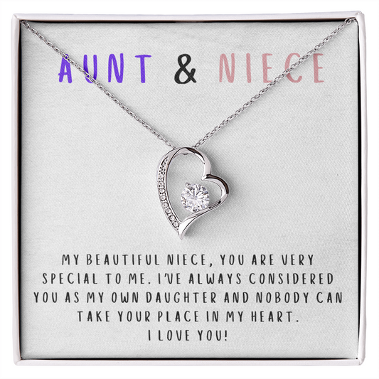 Nobody can take your place in my heart - Necklace For Niece
