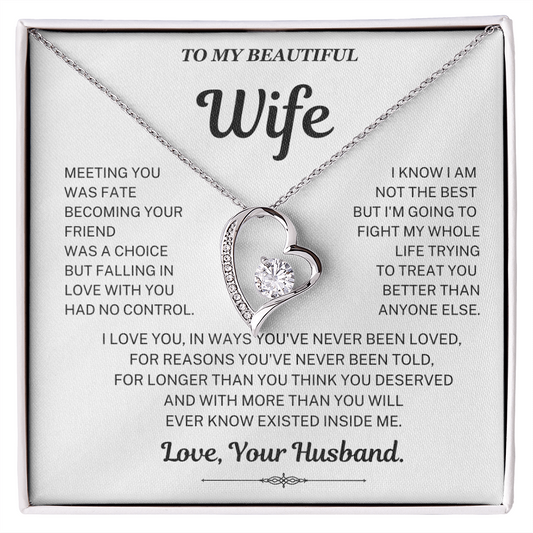Falling in love with you had no control - Necklace For Wife