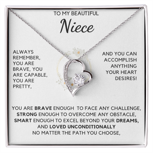 You are brave enough to face any challenge - Necklace For Niece