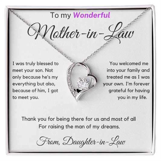 (Almost Sold Out) I'm Forever Grateful For Having You In My Life - Necklace For Mother-in-law