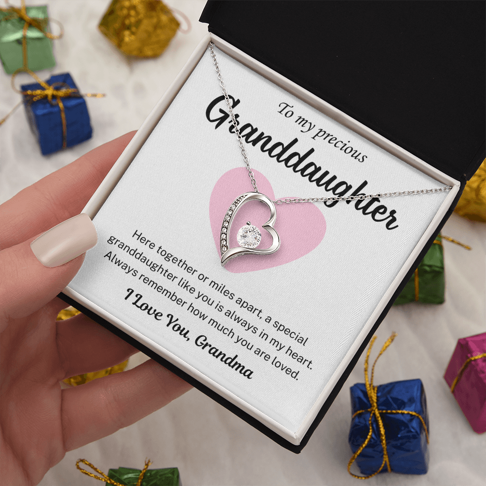 You are always in my heart -  Necklace For Granddaughter
