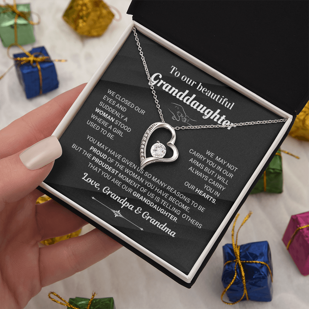 We are proud of you - Necklace For Granddaughter