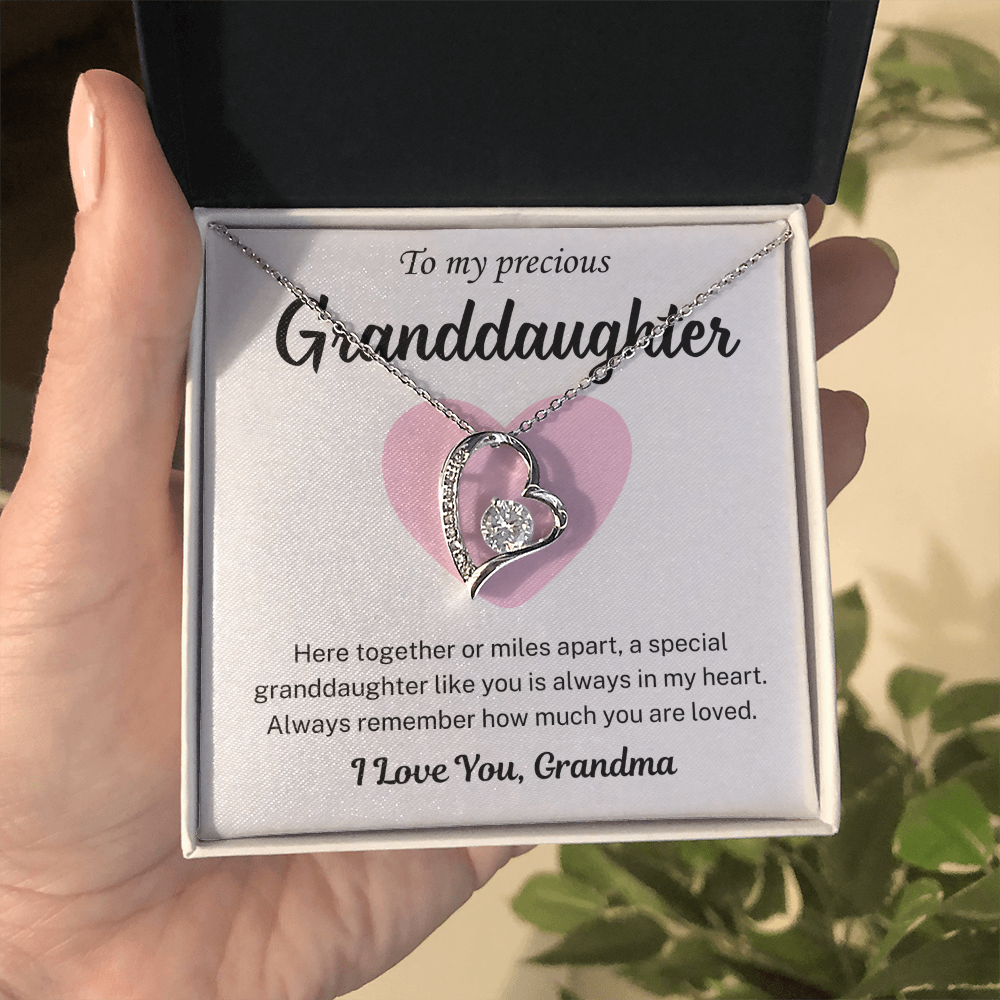 You are always in my heart -  Necklace For Granddaughter