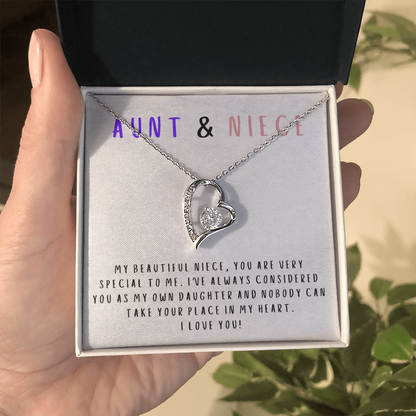 Nobody can take your place in my heart - Necklace For Niece