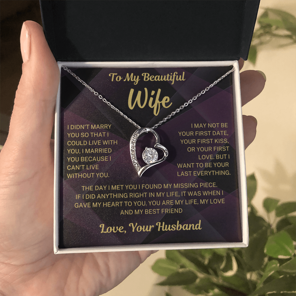 I can't live without you - Forever Love Necklace For Wife