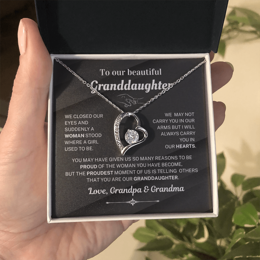 We are proud of you - Necklace For Granddaughter