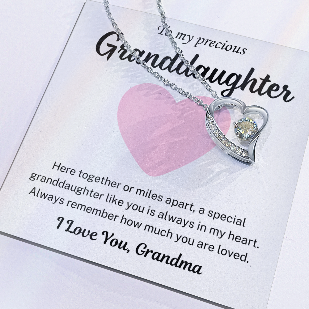 You are always in my heart -  Necklace For Granddaughter