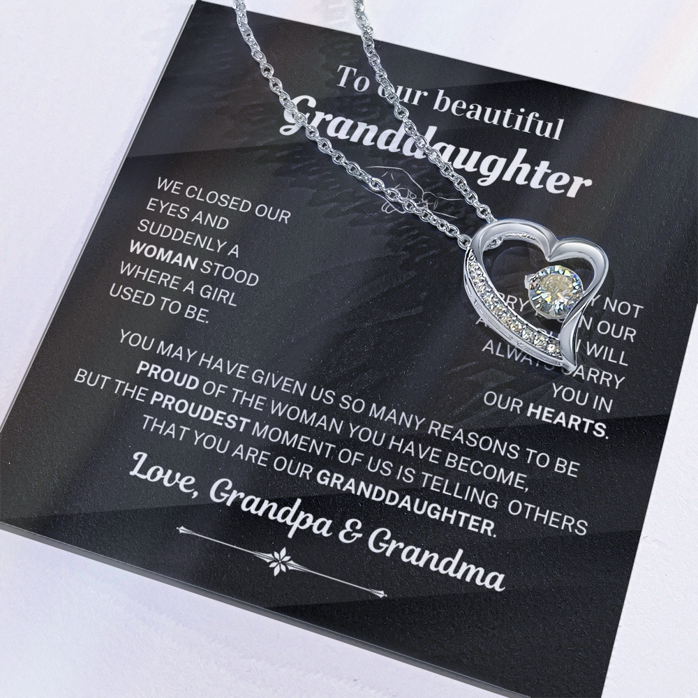 We are proud of you - Necklace For Granddaughter