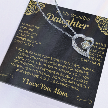 You will always be my little girl - Necklace for Daughter from Mom