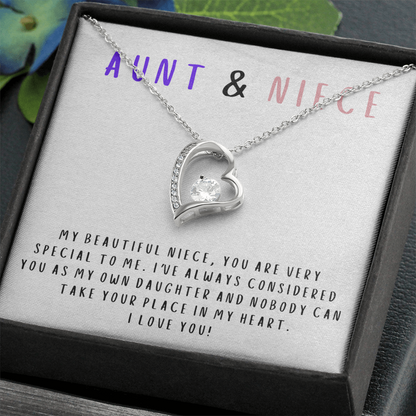 Nobody can take your place in my heart - Necklace For Niece