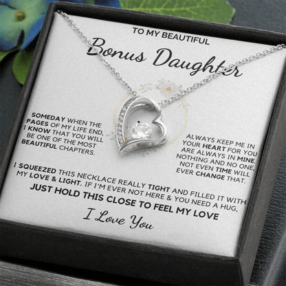 Always Keep Me In Your Heart - Necklace For Bonus Daughter