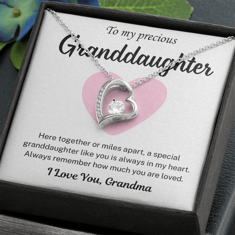 You are always in my heart -  Necklace For Granddaughter