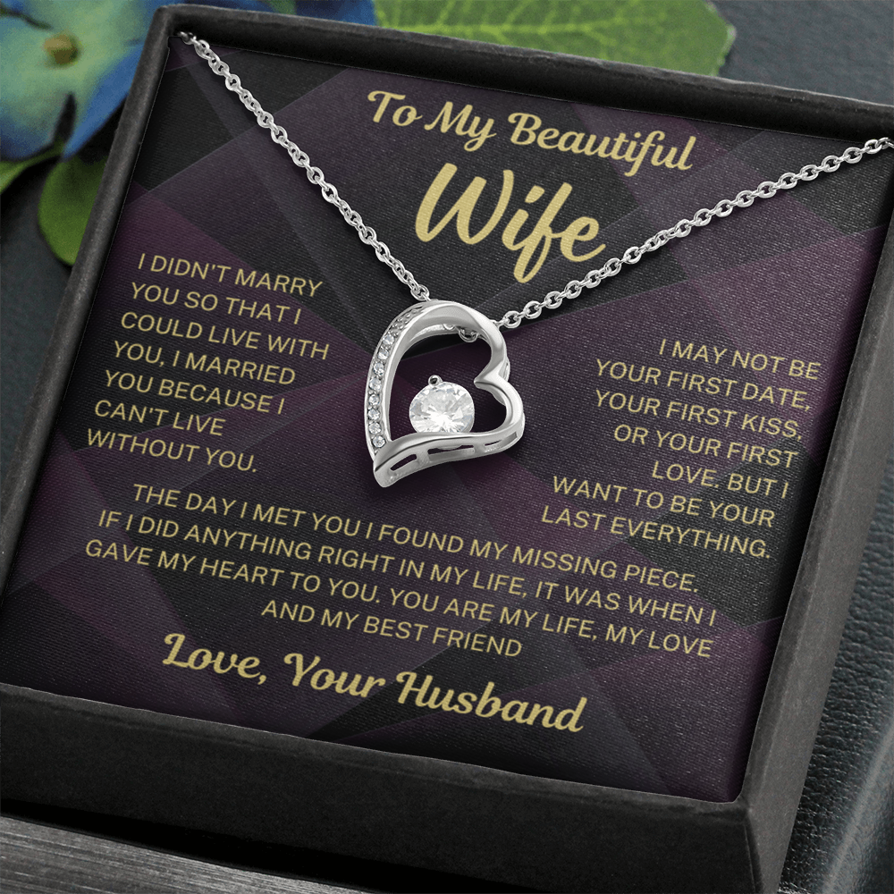 I can't live without you - Forever Love Necklace For Wife