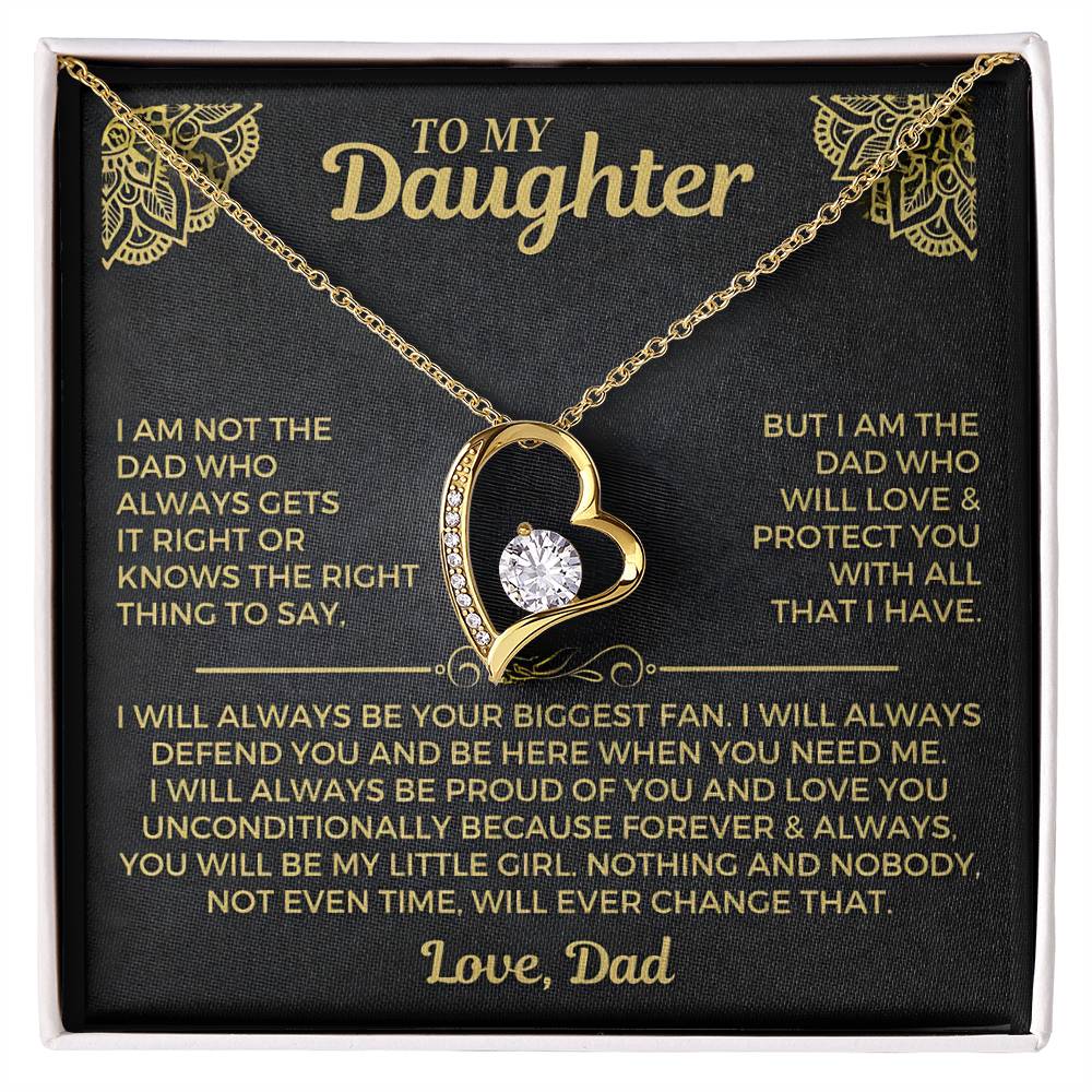 You will always be my little girl - Necklace for Daughter from Dad