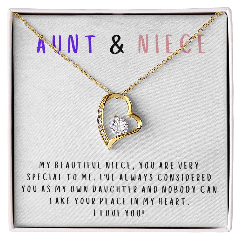 Nobody can take your place in my heart - Necklace For Niece
