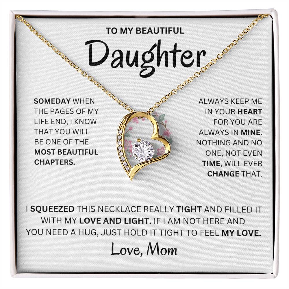 (Almost Sold Out) Always Keep Me In Your Heart - Necklace For Daughter