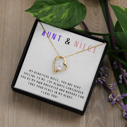 Nobody can take your place in my heart - Necklace For Niece
