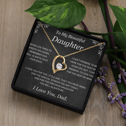 You will always be my little girl - Necklace for Daughter from Dad