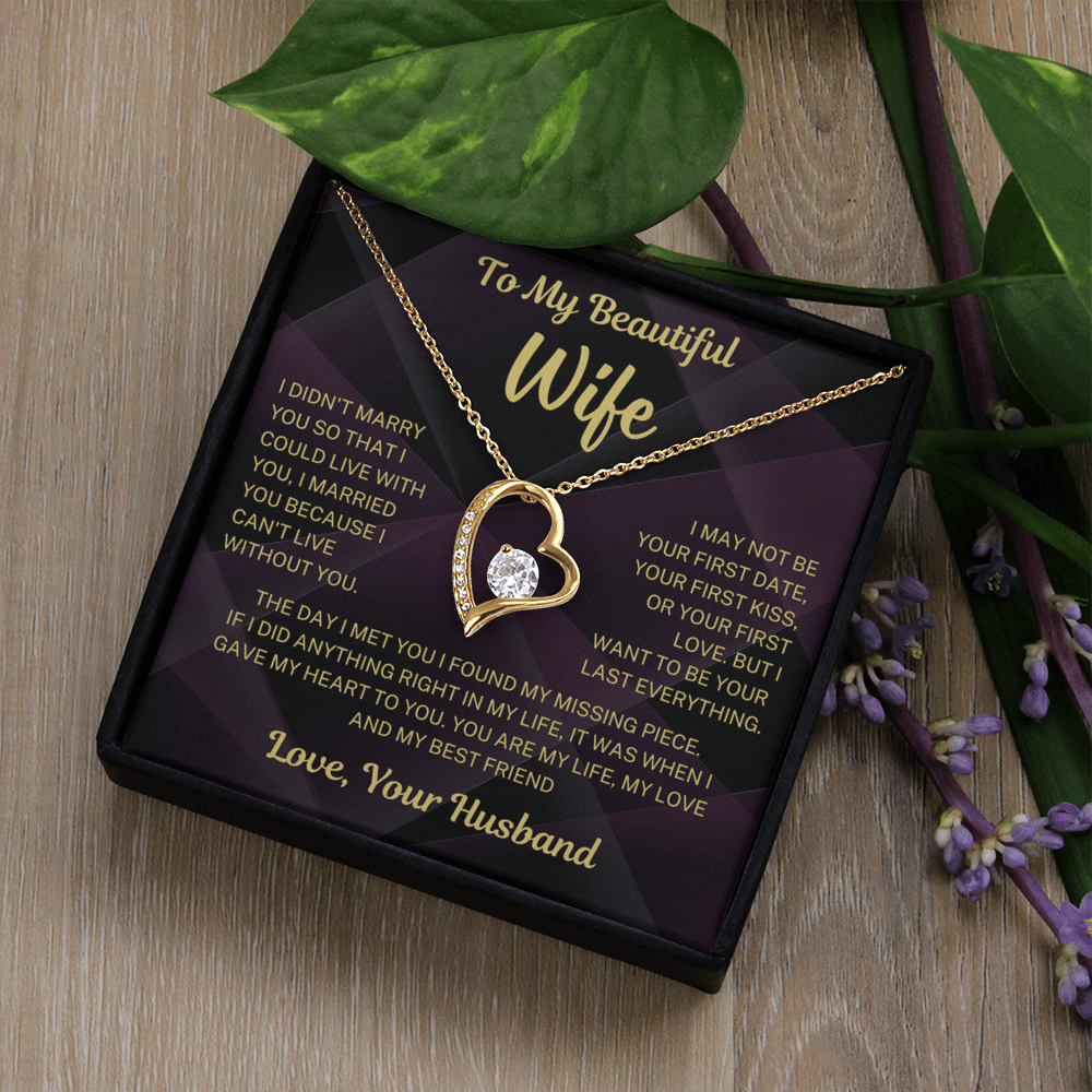 I can't live without you - Forever Love Necklace For Wife