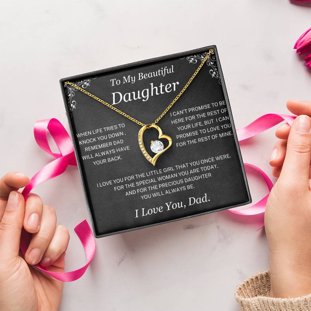 You will always be my little girl - Necklace for Daughter from Dad