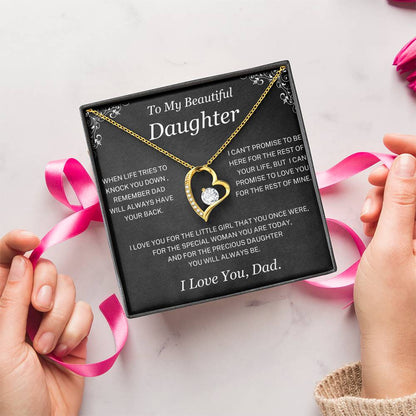 You will always be my little girl - Necklace for Daughter from Dad