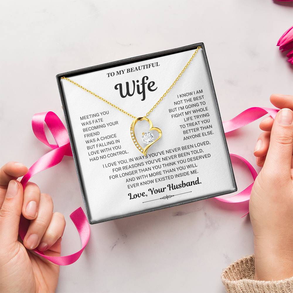 Falling in love with you had no control - Necklace For Wife