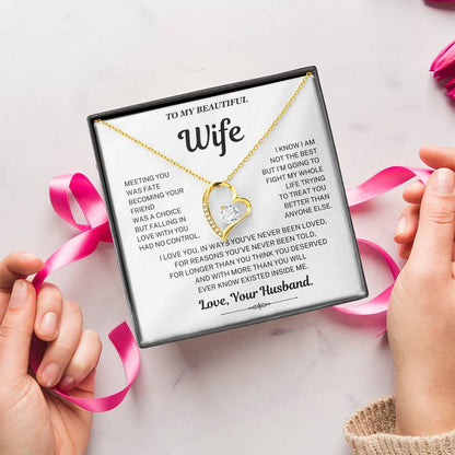 Falling in love with you had no control - Necklace For Wife