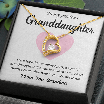 You are always in my heart -  Necklace For Granddaughter