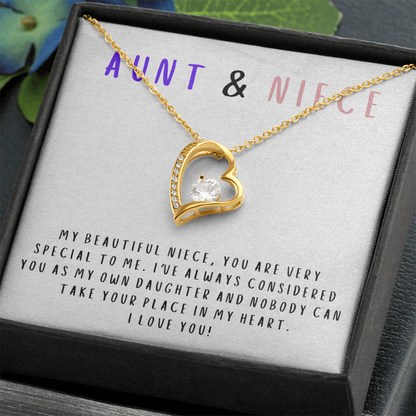 Nobody can take your place in my heart - Necklace For Niece