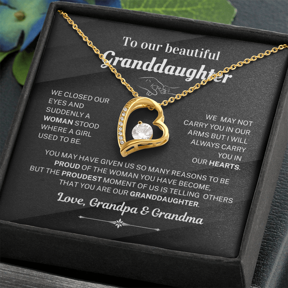 We are proud of you - Necklace For Granddaughter