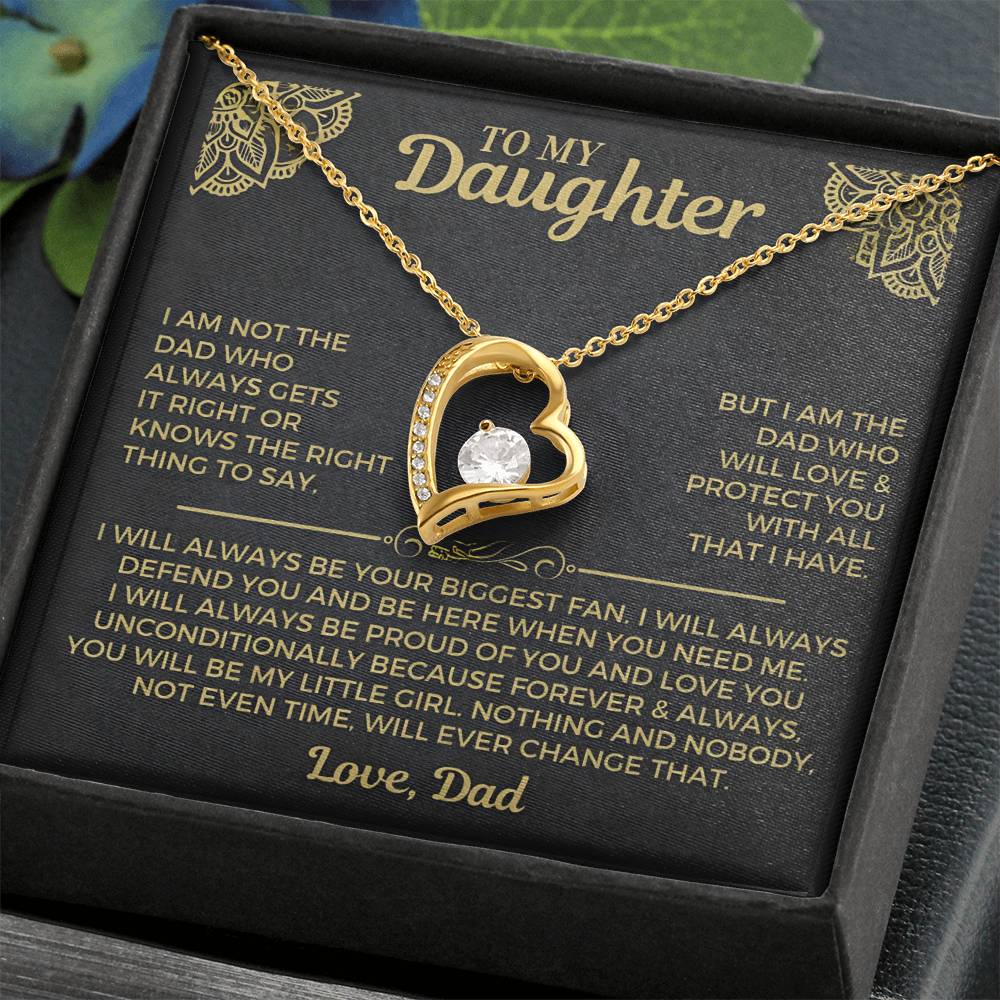 You will always be my little girl - Necklace for Daughter from Dad