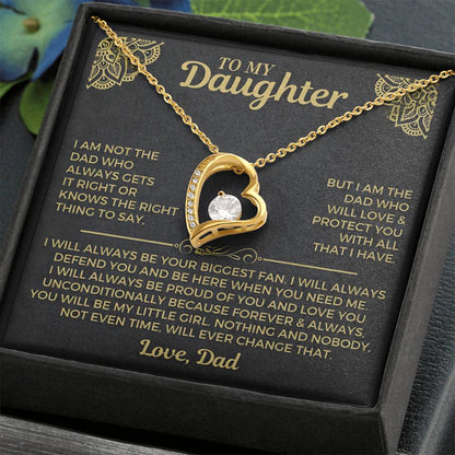 You will always be my little girl - Necklace for Daughter from Dad