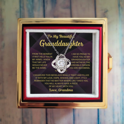 You will always have a piece of my heart with you - Eternal Rose Necklace For Granddaughter