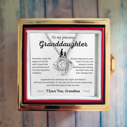 Just hold this close you to feel my love -  Necklace For Granddaughter