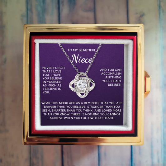 Believe in yourself as much as I believe in you - Necklace For Niece