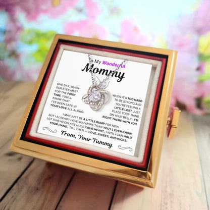 (Almost Sold Out) I Already Love Your More Than You'll Ever Know - Promise From The Bump Rose Necklace Set