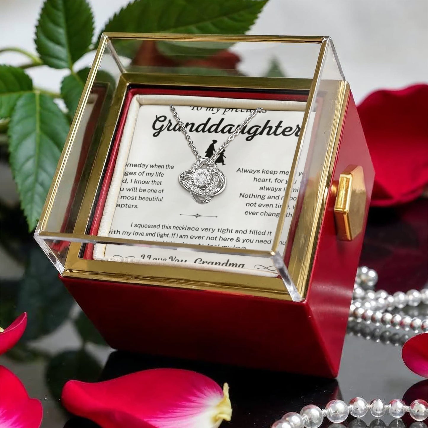 Just hold this close you to feel my love -  Necklace For Granddaughter