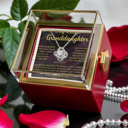 You will always have a piece of my heart with you - Eternal Rose Necklace For Granddaughter