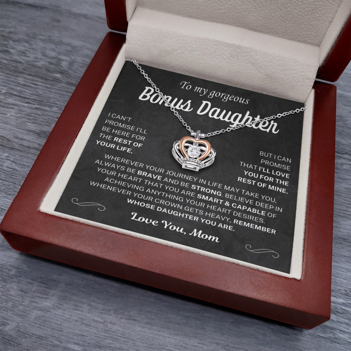 Straighten your crown - Necklace For Bonus Daughter