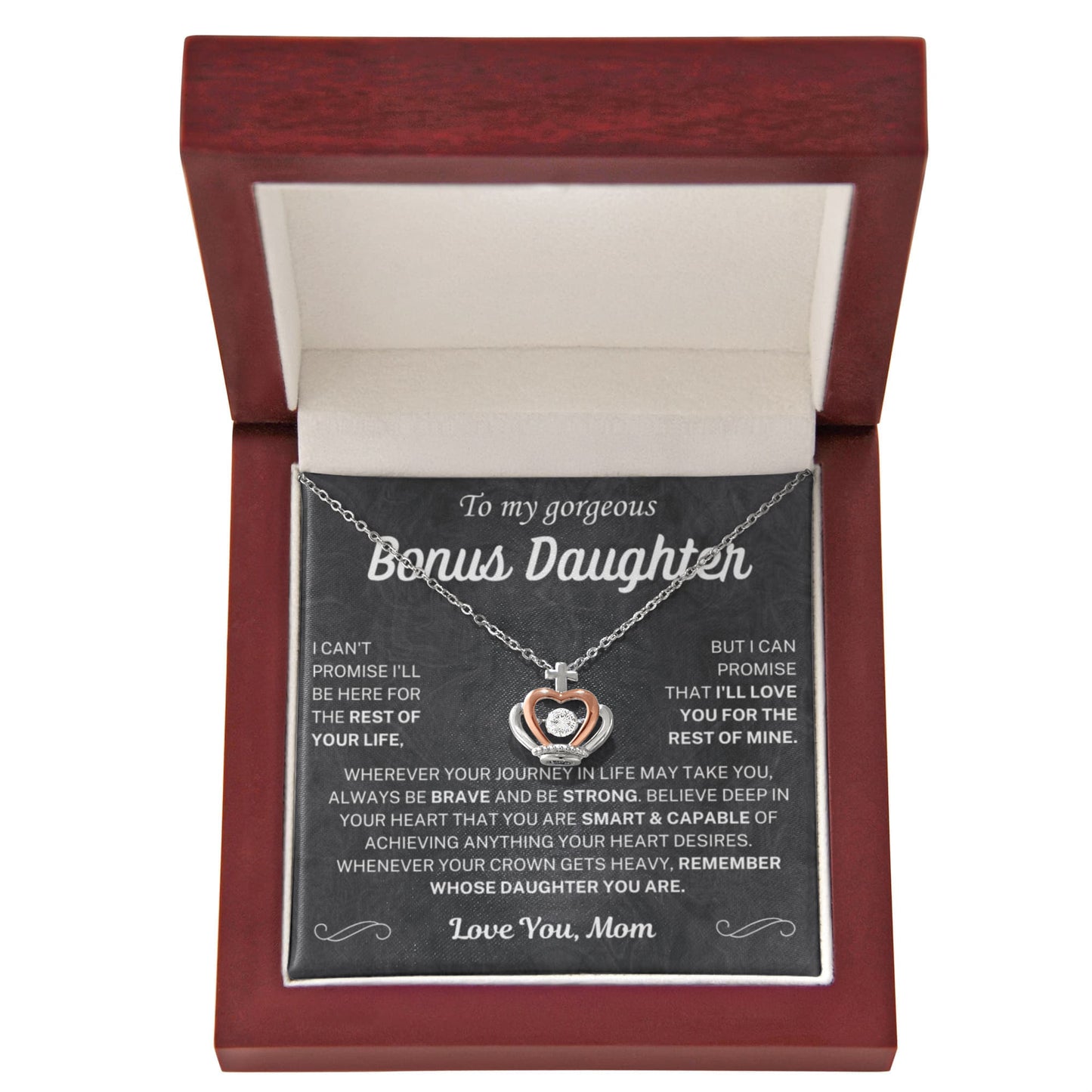 Straighten your crown - Necklace For Bonus Daughter
