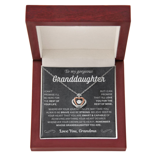I'll love you for the rest of my life - Necklace For Granddaughter