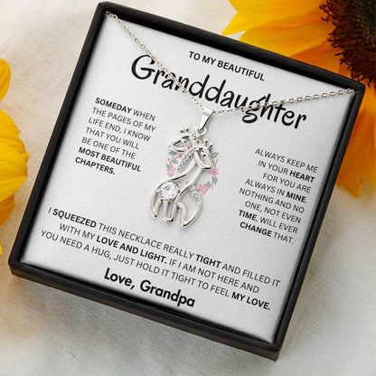 Keep me in your heart forever - Necklace For Granddaughter