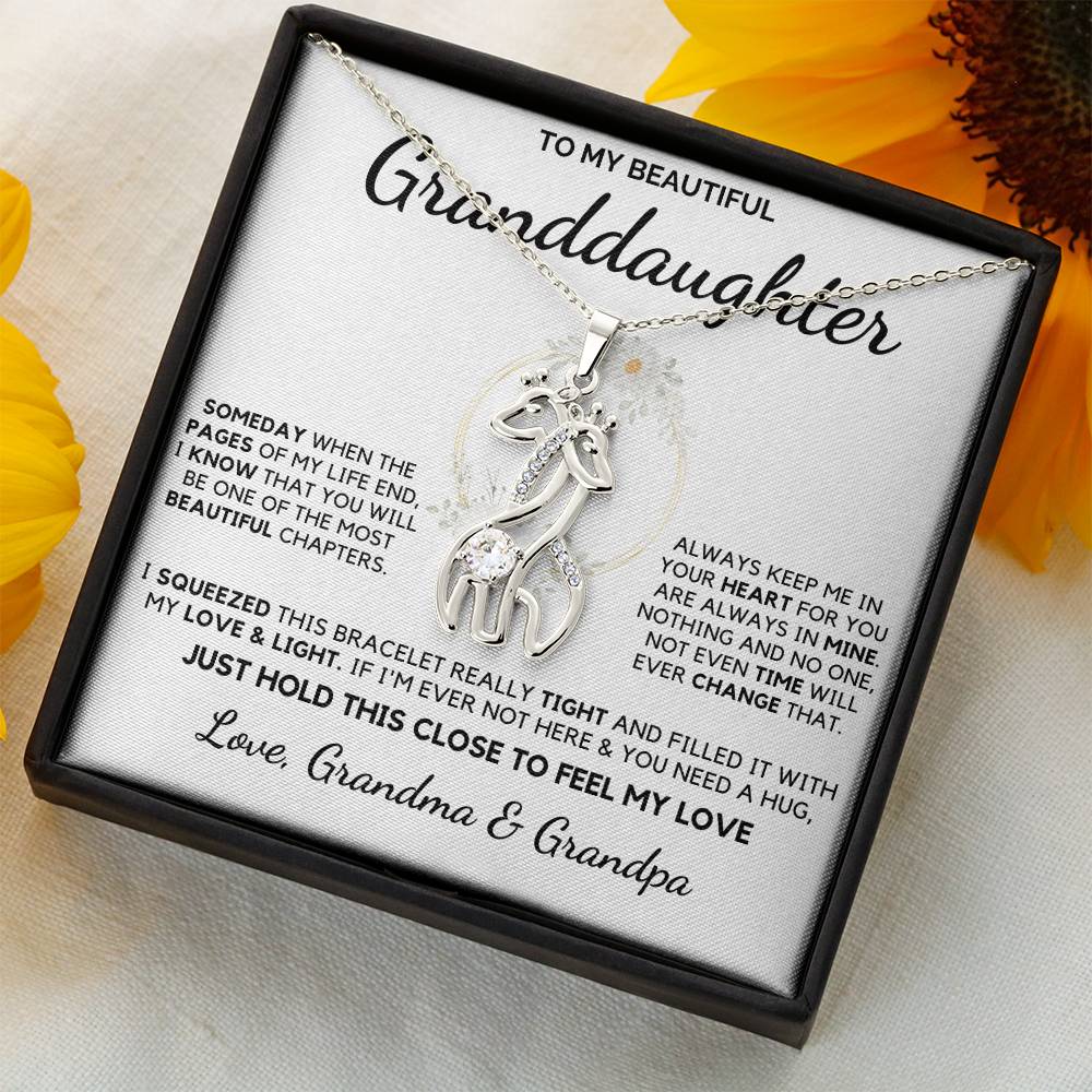 (Almost Sold Out) Always Keep Me In Your Heart - Necklace For Granddaughter From Grandma & Grandpa