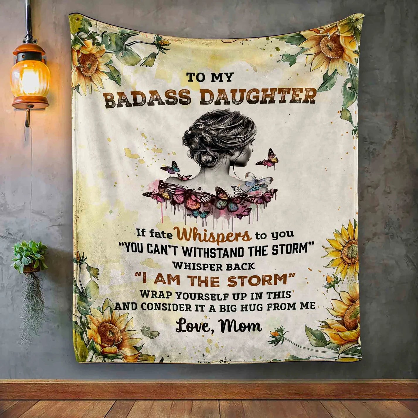 Big Hug From Me - Blanket For Your Badass Daughter