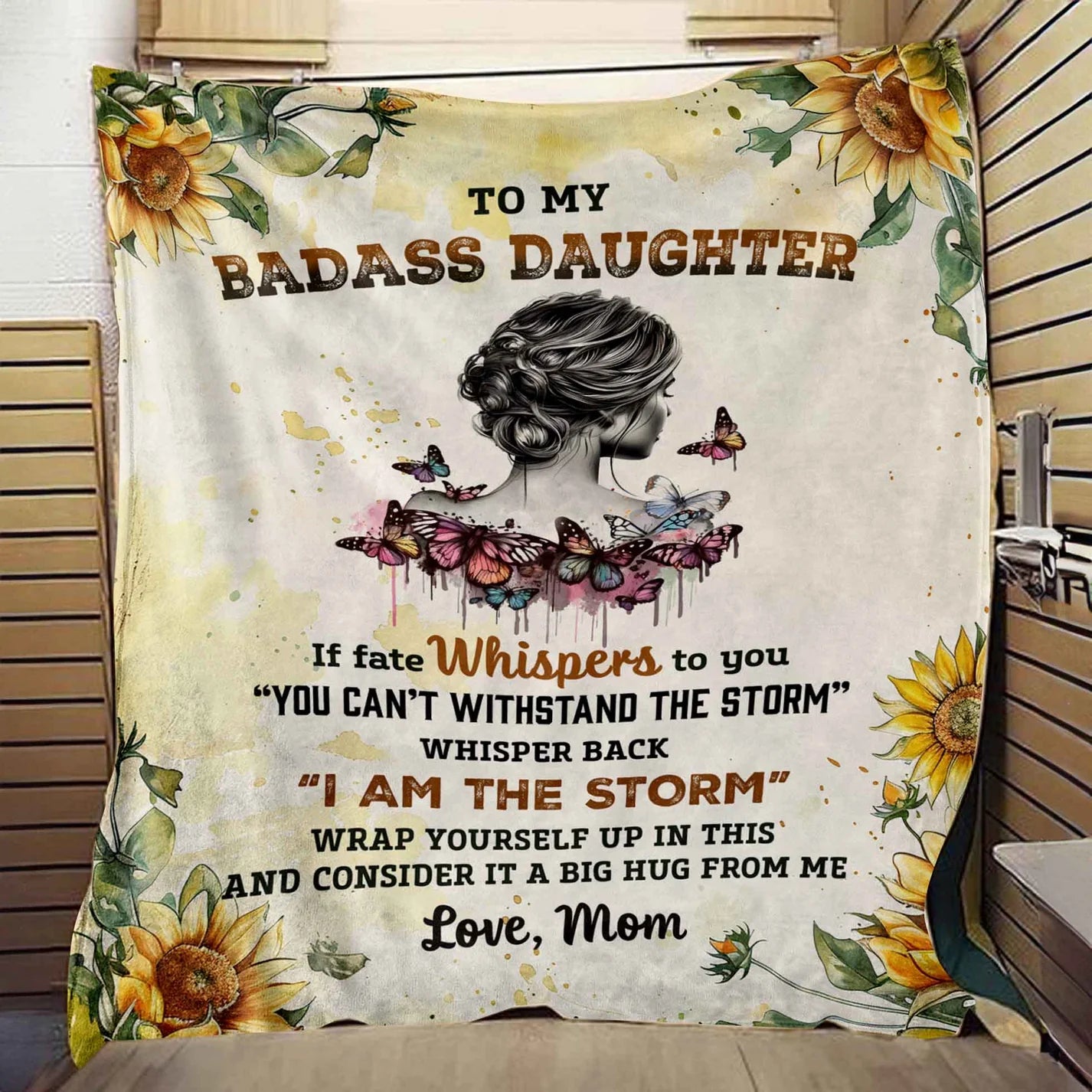 Big Hug From Me - Blanket For Your Badass Daughter