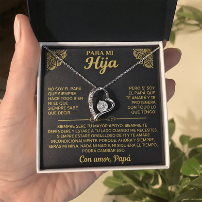 Siempre serás mi niña - Collar para hija de parte de papá